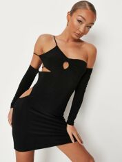 Акція на Сукня-футболка коротка жіноча Missguided DE935679 46 Чорна від Rozetka