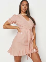 Акция на Сукня вечірня міні осіння жіноча Missguided ZDD930158 38 Персикова от Rozetka