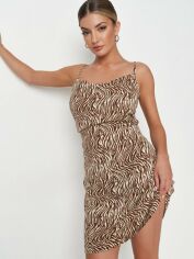Акція на Сукня коротка літня жіноча Missguided YX9211126 36 Коричнева від Rozetka