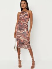 Акція на Сукня міді літня жіноча Missguided DE935994 38 Коричнева від Rozetka