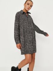 Акція на Сукня-сорочка коротка жіноча Missguided WXDD930477 38 Чорна від Rozetka