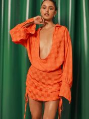 Акція на Сукня коротка жіноча Missguided CL115096 38 Помаранчева від Rozetka