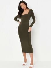 Акція на Сукня-футболка міді жіноча Missguided YX9211975 40 Хакі від Rozetka