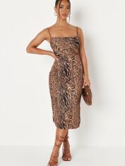 Акція на Сукня міді літня жіноча Missguided ZX9225567 34 Коричнева від Rozetka