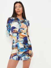 Акція на Сукня-сорочка коротка літня жіноча Missguided D1002736 40 Різнокольорова від Rozetka