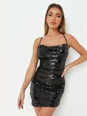 Акция на Сукня вечірня міні літня жіноча Missguided D1000023 42 Чорна от Rozetka