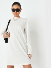 Акція на Сукня-футболка міні осіннє жіноче Missguided D1001582 40 Молочне від Rozetka