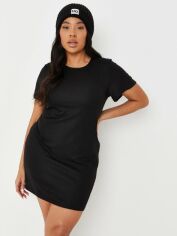 Акція на Сукня-футболка коротка літня жіноча Missguided WXV9787779 44 Чорна від Rozetka