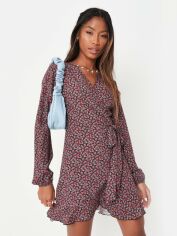 Акція на Сукня на запах коротка літня жіноча Missguided D1003415 40 Червона від Rozetka