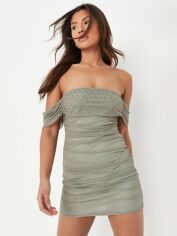 Акція на Сукня вечірня коротка літня жіноча Missguided D1003181 40 Хакі від Rozetka