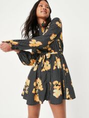 Акція на Сукня-сорочка коротка осіння жіноча Missguided D1002943 36 Чорна від Rozetka