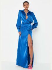 Акція на Сукня на запах вечірня довга осіння жіноча Missguided D1002888 40 Синя від Rozetka