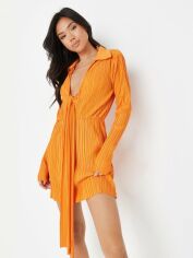 Акція на Сукня-сорочка коротка літня жіноча Missguided D1005055 34 Помаранчева від Rozetka