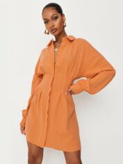 Акція на Плаття-сорочка коротке літнє жіноче Missguided DD928946 32 Персикове від Rozetka