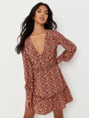 Акція на Сукня на запах коротка літня жіноча Missguided ZX9227048 32 Різнокольорова від Rozetka