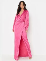 Акція на Сукня на запах довга літня жіноча Missguided D1002887 36 Рожева від Rozetka
