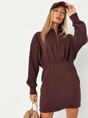 Акція на Сукня коротка зимова жіноча Missguided D1002011 32 Бордова від Rozetka