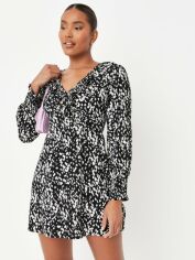 Акція на Сукня на запах коротка літня жіноча Missguided D1001537 34 Чорна від Rozetka