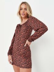 Акція на Сукня коротка літня жіноча Missguided PT104509 34 Коричнева від Rozetka