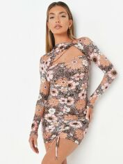 Акція на Сукня-футболка коротка літня жіноча Missguided D1003091 32 Різнокольорова від Rozetka