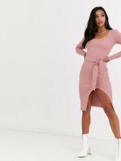 Акція на Плаття-футболка міді осіннє жіноче Missguided WXK2231086 34 Рожева від Rozetka