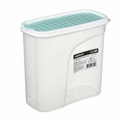 Акция на Пластиковий контейнер для зберігання сипучих продуктів Ardesto Fresh блакитний тіфані, 1.8 л (AR1218TP) от Eva