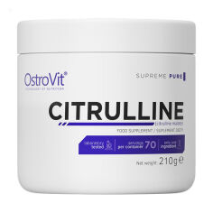 Акция на Дієтична добавка амінокислота в порошку OstroVit Citrulline Цитрулін, без смаку, 210 г от Eva