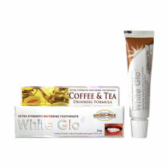 Акція на Екстрасильна відбілювальна зубна паста White Glo для любителів кави та чаю, 24 г від Eva