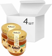 Акція на Упаковка меду натурального Мед Поділля з різнотрав'я 250 г х 4 шт. від Rozetka