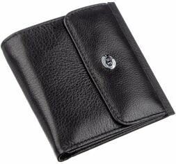 Акция на Жіночий гаманець шкіряний ST Leather Accessories 18919 Чорний от Rozetka