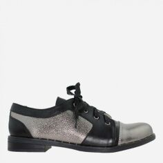 Акция на Жіночі туфлі зі шкіри Mane Shoes RM32 37 23.5 см Чорні от Rozetka