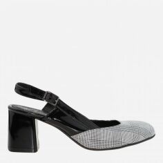 Акція на Жіночі слінгбеки Classic Style R01256 37 24 см Чорні/Сірі від Rozetka