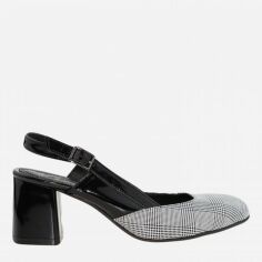 Акция на Жіночі туфлі Classic Style R01256 37 24 см Чорний/Сірий от Rozetka