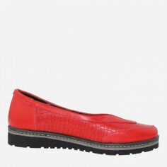 Акция на Жіночі туфлі зі шкіри Classic Style R05648 37 24 см Червоні от Rozetka