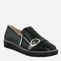 Акція на Жіночі туфлі зі шкіри Classic Style R9105 37 23.5 см Чорні від Rozetka