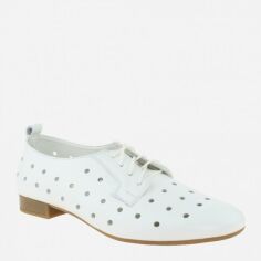 Акція на Жіночі туфлі зі шкіри Classic Style R2003 36 (23 см) Білі від Rozetka