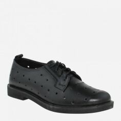 Акция на Жіночі туфлі зі шкіри Classic Style RC2003-2 36 (22.5 см) Чорні от Rozetka