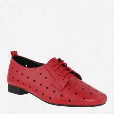Акція на Жіночі туфлі зі шкіри Classic Style R2003 36 (23 см) Червоні від Rozetka
