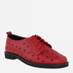 Акция на Жіночі туфлі зі шкіри Classic Style R2003-1 36 (22.5 см) Червоні от Rozetka