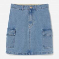 Акция на Спідниця джинсова міні літня жіноча H&M Divided 0861095 44 Блакитна от Rozetka