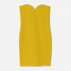 Акція на Сукня коротка літня жіноча H&M 0978834 XL Жовта від Rozetka