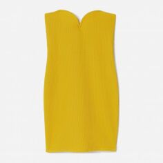 Акция на Сукня міні літня жіноча H&M 0978834 XL Жовта от Rozetka