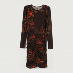 Акція на Сукня вечірня коротка літня жіноча H&M 0835020 XS Коричнева від Rozetka