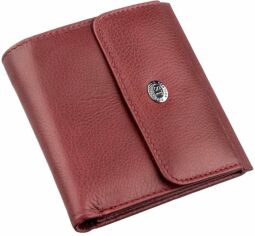 Акция на Жіночий гаманець шкіряний ST Leather Accessories 18920 Бордовий от Rozetka