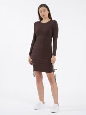 Акція на Плаття-футболка коротке осіннє жіноче 4F Dress F069 4FAW23TDREF069-81S L Коричнева від Rozetka