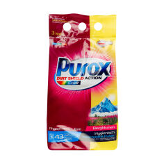 Акція на Пральний порошок Purox Color, 43 цикли прання, 3 кг від Eva
