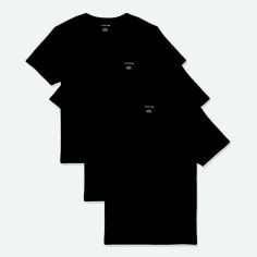 Акція на Набір футболок бавовняних довгих чоловічих Lacoste 438716517 S 3 шт Чорний від Rozetka
