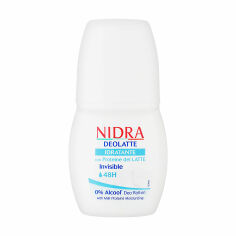 Акція на Кульковий дезодорант Nidra Deolatte Idratante 48H Deo Roll-on зволожувальний, з молочними протеїнами, 50 мл від Eva