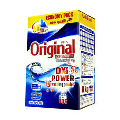 Акція на Пральний порошок Original Oxi Power Washing Powder для кольорових речей, 106 циклів прання, 8 кг від Eva