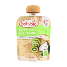 Акція на Дитячий десерт Babybio з кокосового молока, з бананом та ківі, від 6 місяців, 85 г від Eva